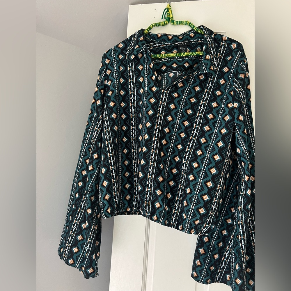 Wrangler Retro Geometric Rayon Fabric